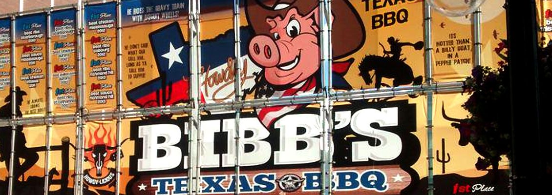 Bibb's Texas BBQ Banner