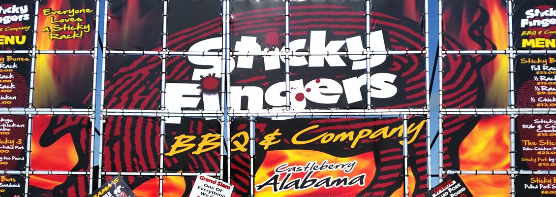 Sticky Fingers BBQ Banner