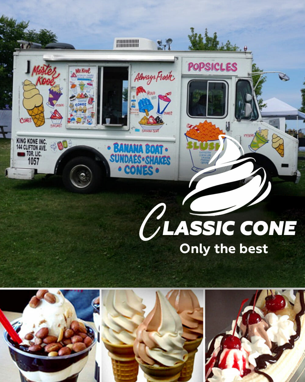 CLASSIC CONE ICE CREAM TRUCK